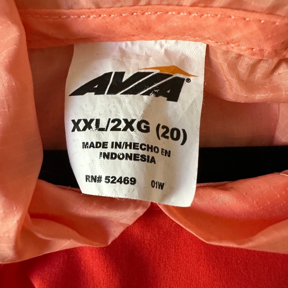 Coral Sleeveless Hoodie Top by AVIA 2 XL
Summer Spring Lightweight Active Gym - Picture 5 of 6